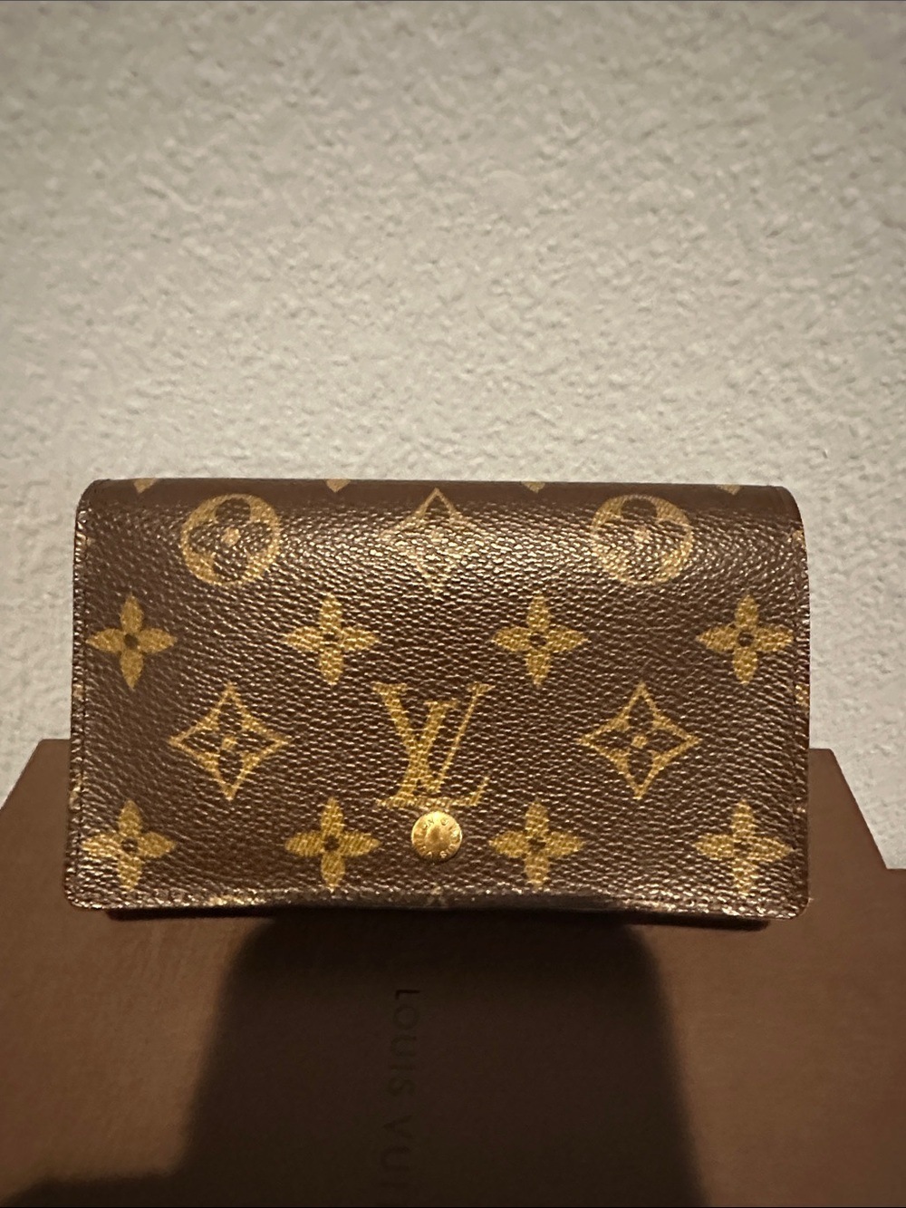 Louis Vuitton Monogram Canvas Wallet in Brown and Gold